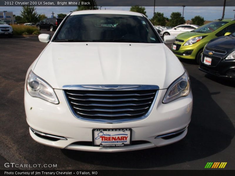 Bright White / Black 2012 Chrysler 200 LX Sedan