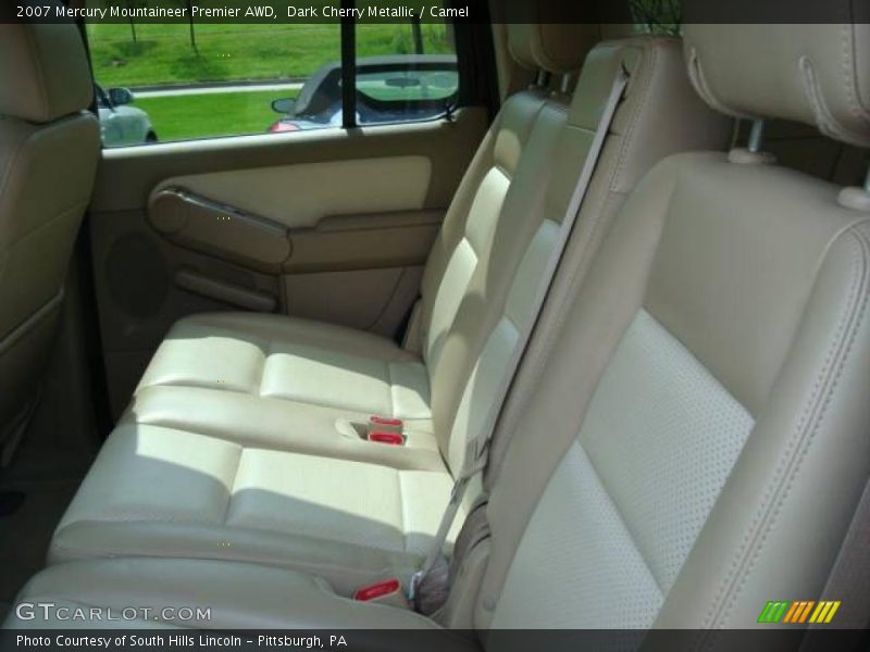 Dark Cherry Metallic / Camel 2007 Mercury Mountaineer Premier AWD