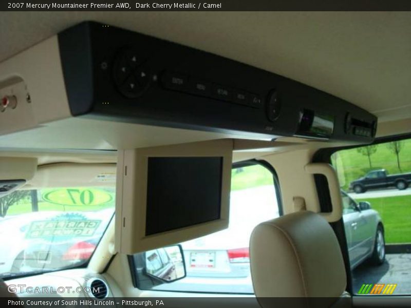 Dark Cherry Metallic / Camel 2007 Mercury Mountaineer Premier AWD