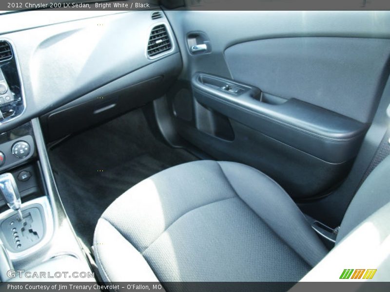 Bright White / Black 2012 Chrysler 200 LX Sedan