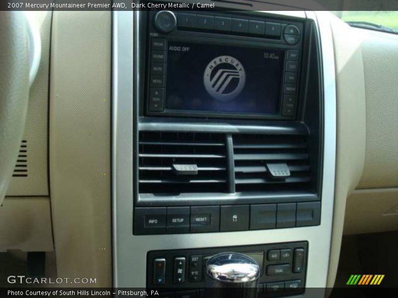Dark Cherry Metallic / Camel 2007 Mercury Mountaineer Premier AWD