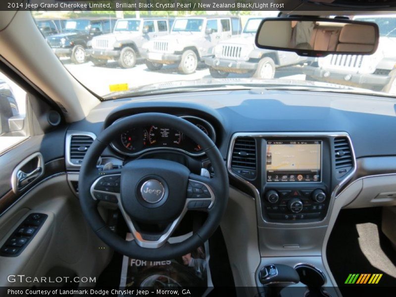 Brilliant Black Crystal Pearl / New Zealand Black/Light Frost 2014 Jeep Grand Cherokee Limited