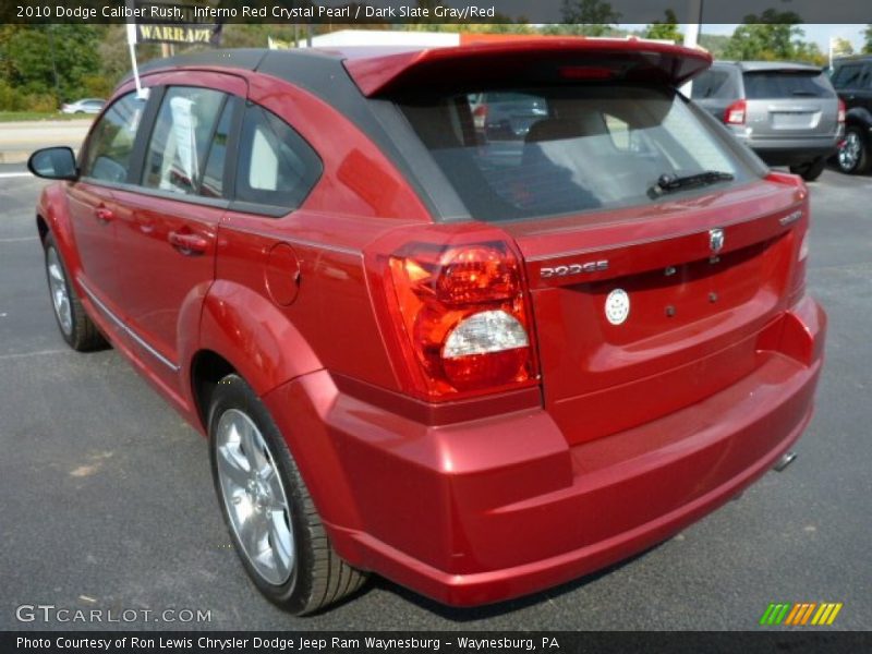 Inferno Red Crystal Pearl / Dark Slate Gray/Red 2010 Dodge Caliber Rush