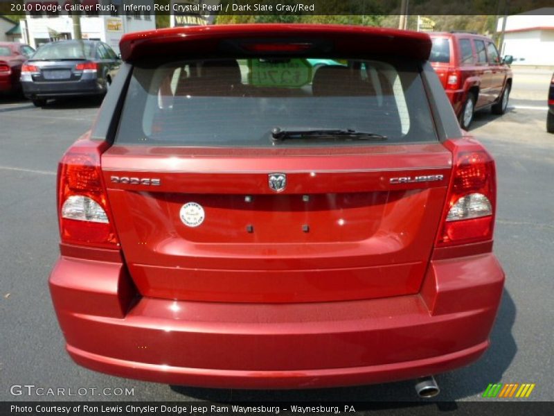 Inferno Red Crystal Pearl / Dark Slate Gray/Red 2010 Dodge Caliber Rush