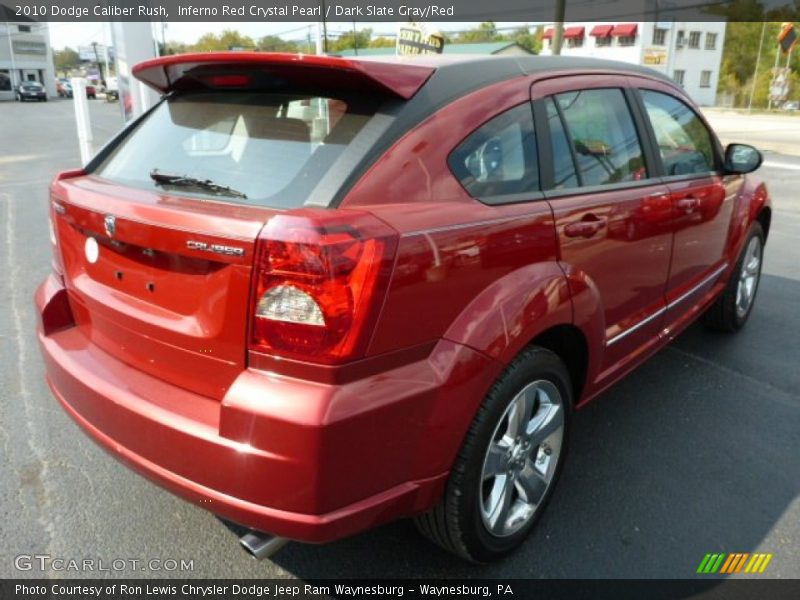 Inferno Red Crystal Pearl / Dark Slate Gray/Red 2010 Dodge Caliber Rush
