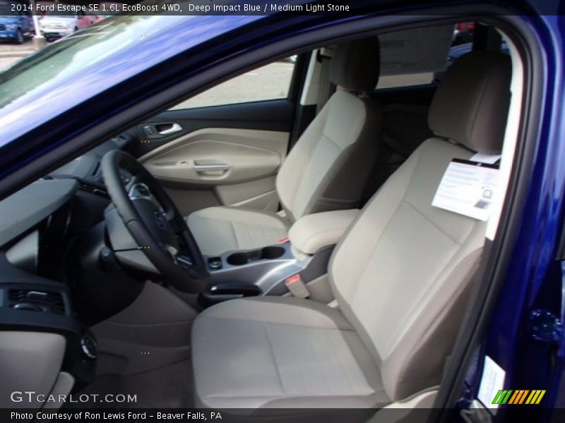 Deep Impact Blue / Medium Light Stone 2014 Ford Escape SE 1.6L EcoBoost 4WD
