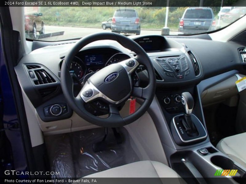 Deep Impact Blue / Medium Light Stone 2014 Ford Escape SE 1.6L EcoBoost 4WD