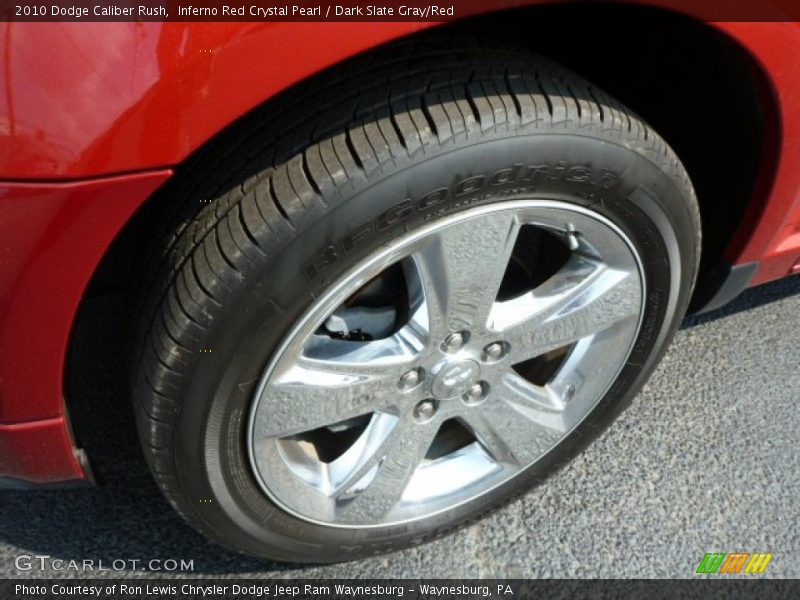 Inferno Red Crystal Pearl / Dark Slate Gray/Red 2010 Dodge Caliber Rush