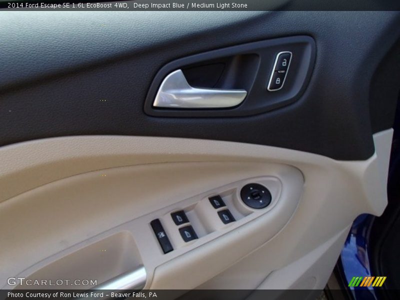 Deep Impact Blue / Medium Light Stone 2014 Ford Escape SE 1.6L EcoBoost 4WD