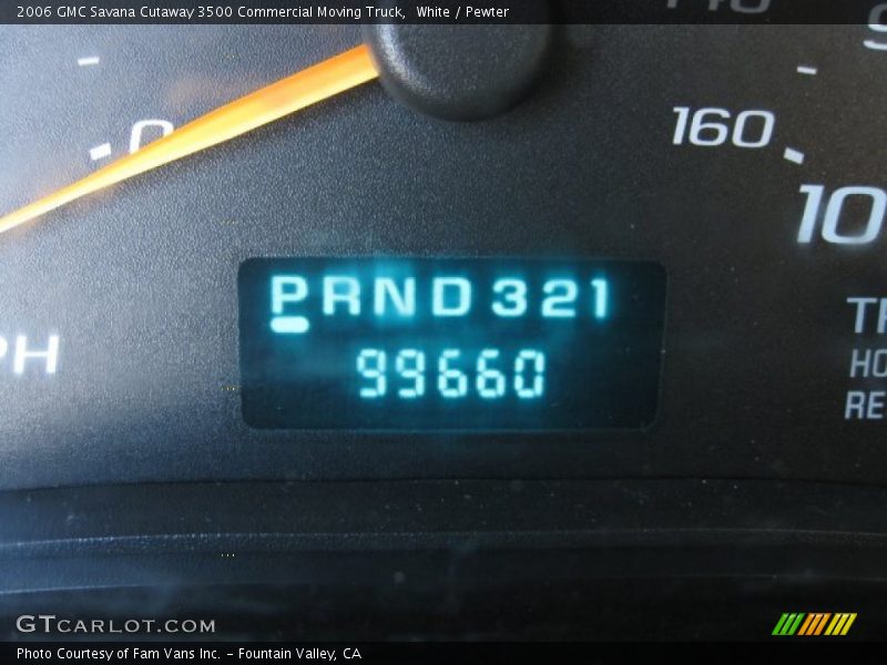 White / Pewter 2006 GMC Savana Cutaway 3500 Commercial Moving Truck