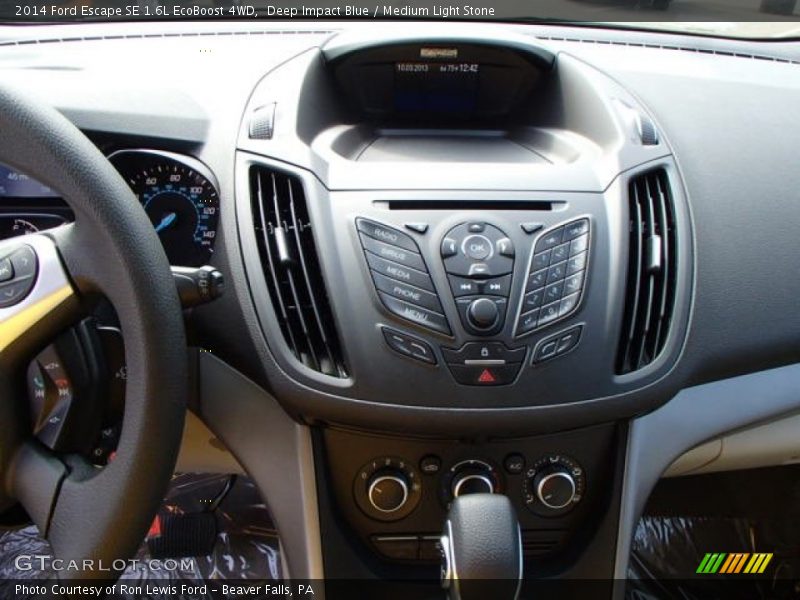 Deep Impact Blue / Medium Light Stone 2014 Ford Escape SE 1.6L EcoBoost 4WD