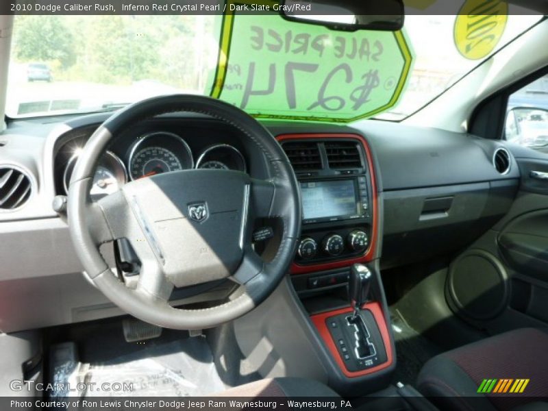 Inferno Red Crystal Pearl / Dark Slate Gray/Red 2010 Dodge Caliber Rush