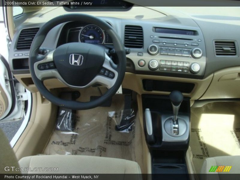 Taffeta White / Ivory 2006 Honda Civic EX Sedan