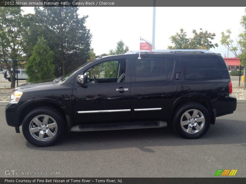Galaxy Black / Charcoal 2012 Nissan Armada Platinum 4WD