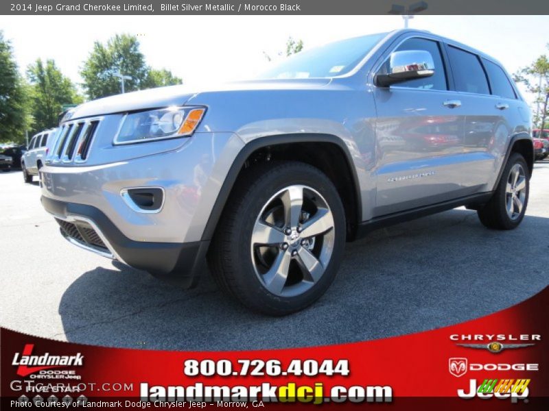 Billet Silver Metallic / Morocco Black 2014 Jeep Grand Cherokee Limited