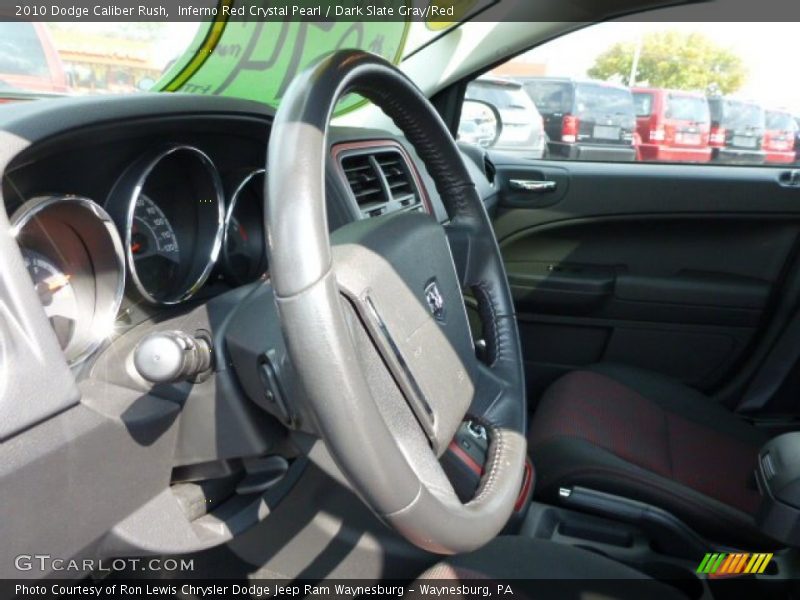 Inferno Red Crystal Pearl / Dark Slate Gray/Red 2010 Dodge Caliber Rush