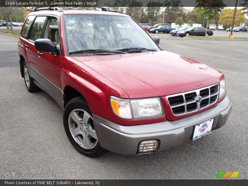 Canyon Red Pearl / Beige 1999 Subaru Forester S