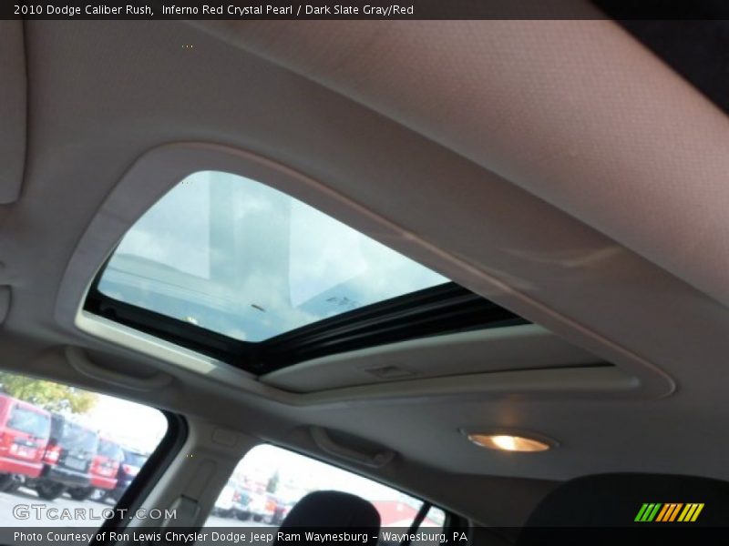 Inferno Red Crystal Pearl / Dark Slate Gray/Red 2010 Dodge Caliber Rush