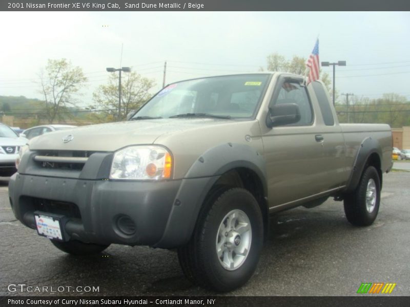Sand Dune Metallic / Beige 2001 Nissan Frontier XE V6 King Cab