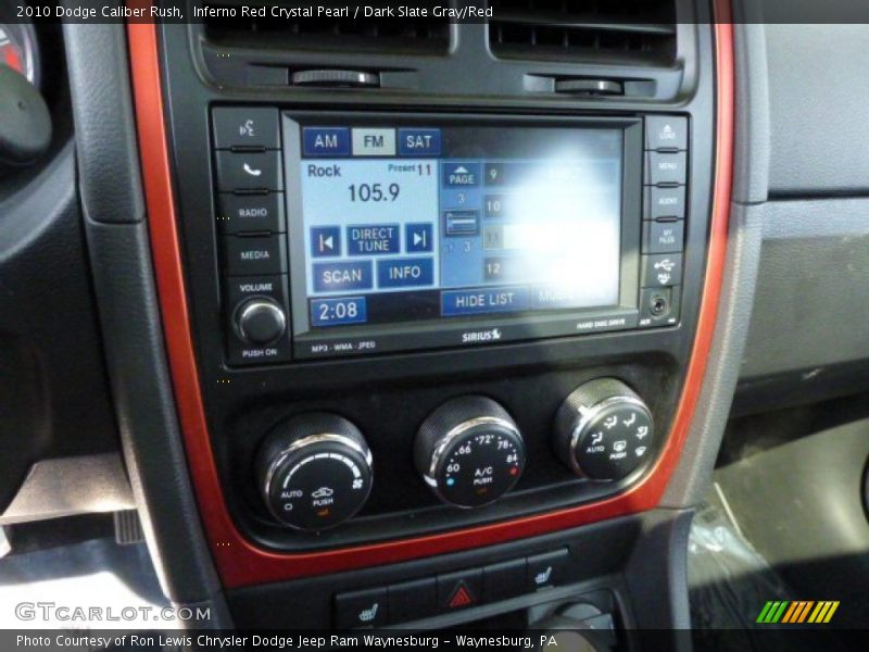 Inferno Red Crystal Pearl / Dark Slate Gray/Red 2010 Dodge Caliber Rush