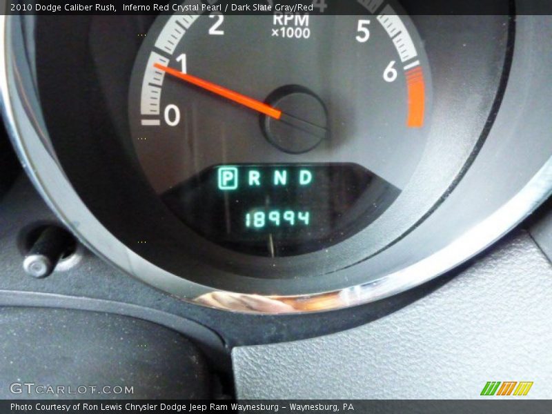 Inferno Red Crystal Pearl / Dark Slate Gray/Red 2010 Dodge Caliber Rush