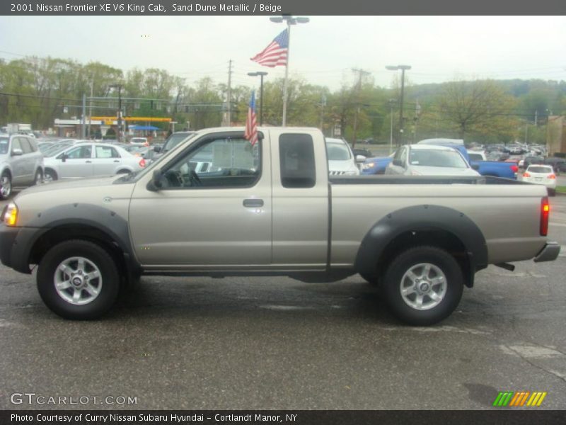 Sand Dune Metallic / Beige 2001 Nissan Frontier XE V6 King Cab