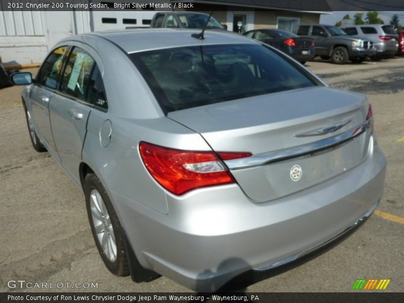 Bright Silver Metallic / Black 2012 Chrysler 200 Touring Sedan
