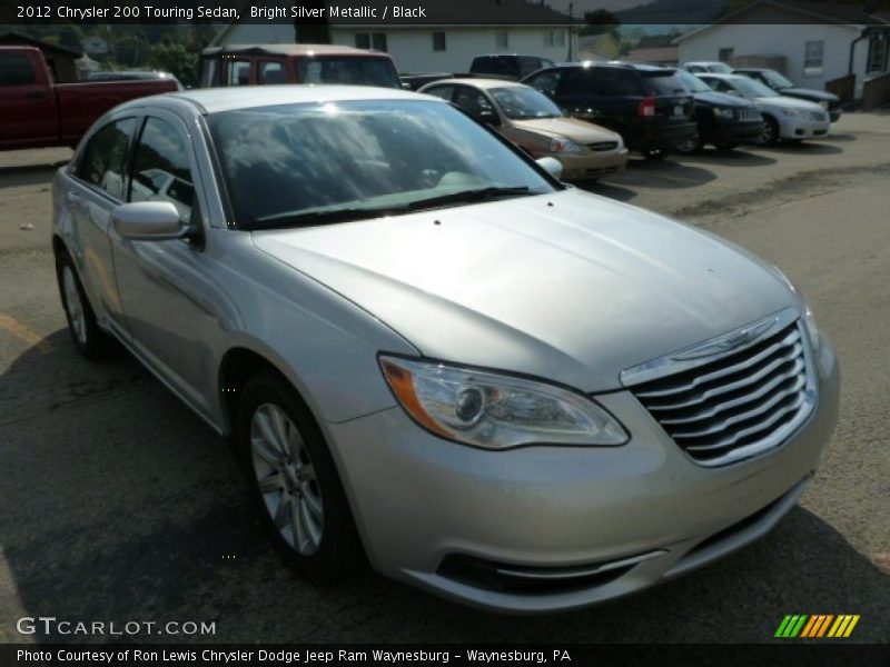 Bright Silver Metallic / Black 2012 Chrysler 200 Touring Sedan