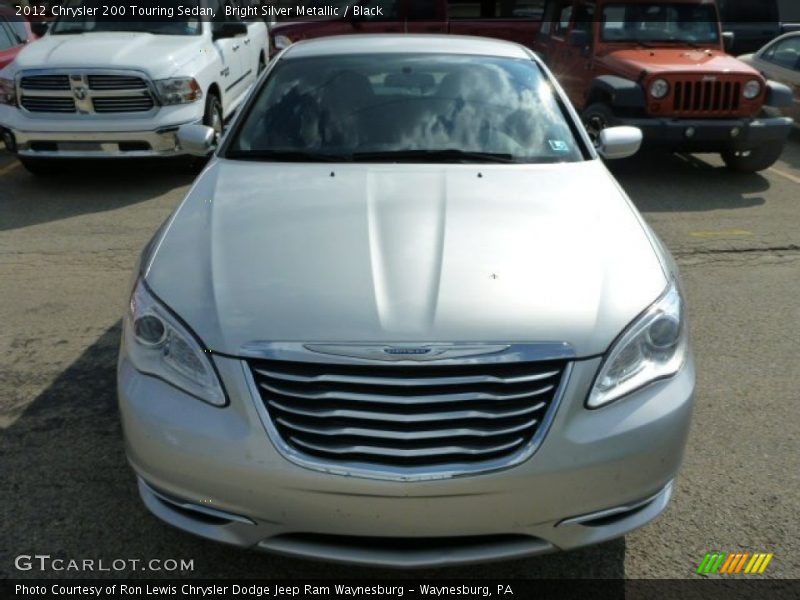 Bright Silver Metallic / Black 2012 Chrysler 200 Touring Sedan