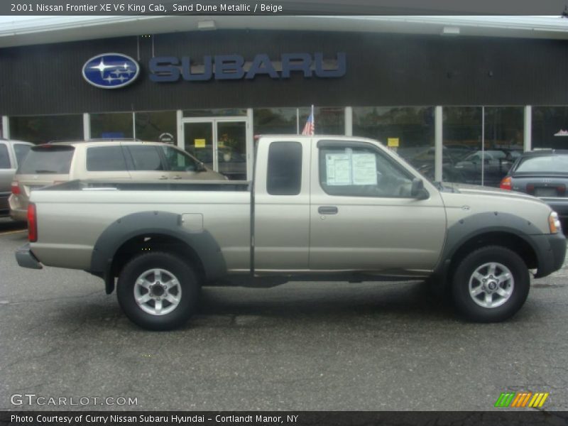 Sand Dune Metallic / Beige 2001 Nissan Frontier XE V6 King Cab