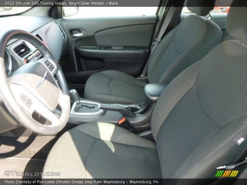 Bright Silver Metallic / Black 2012 Chrysler 200 Touring Sedan