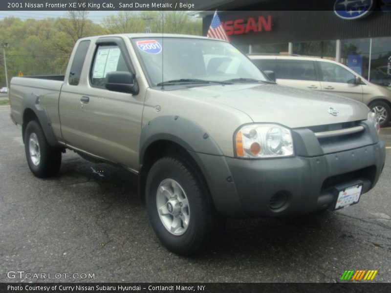Sand Dune Metallic / Beige 2001 Nissan Frontier XE V6 King Cab