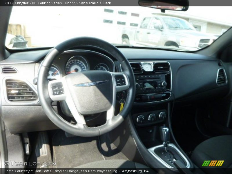 Bright Silver Metallic / Black 2012 Chrysler 200 Touring Sedan