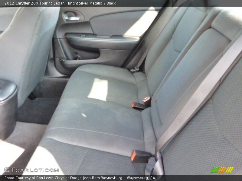 Bright Silver Metallic / Black 2012 Chrysler 200 Touring Sedan