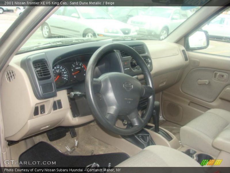 Sand Dune Metallic / Beige 2001 Nissan Frontier XE V6 King Cab