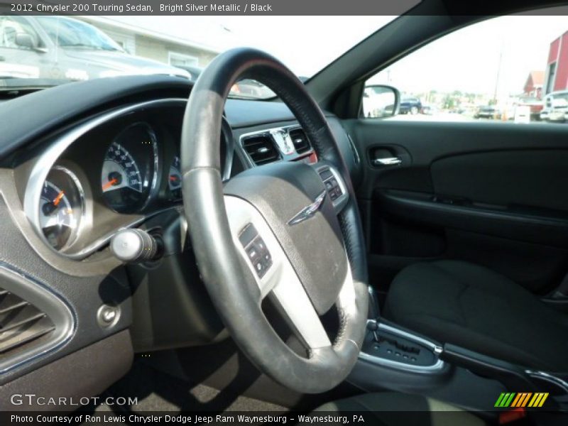 Bright Silver Metallic / Black 2012 Chrysler 200 Touring Sedan