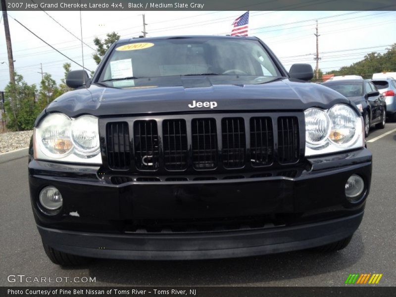 Black / Medium Slate Gray 2007 Jeep Grand Cherokee Laredo 4x4
