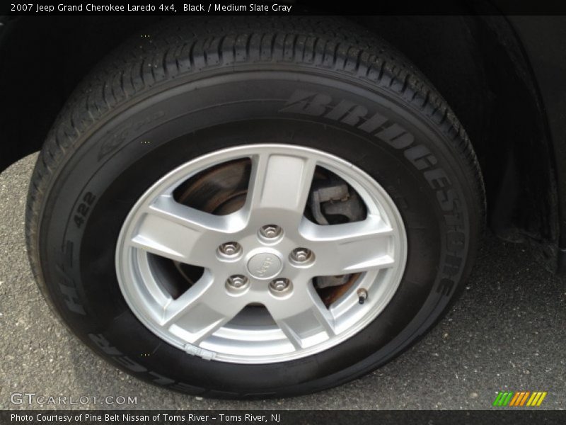 Black / Medium Slate Gray 2007 Jeep Grand Cherokee Laredo 4x4