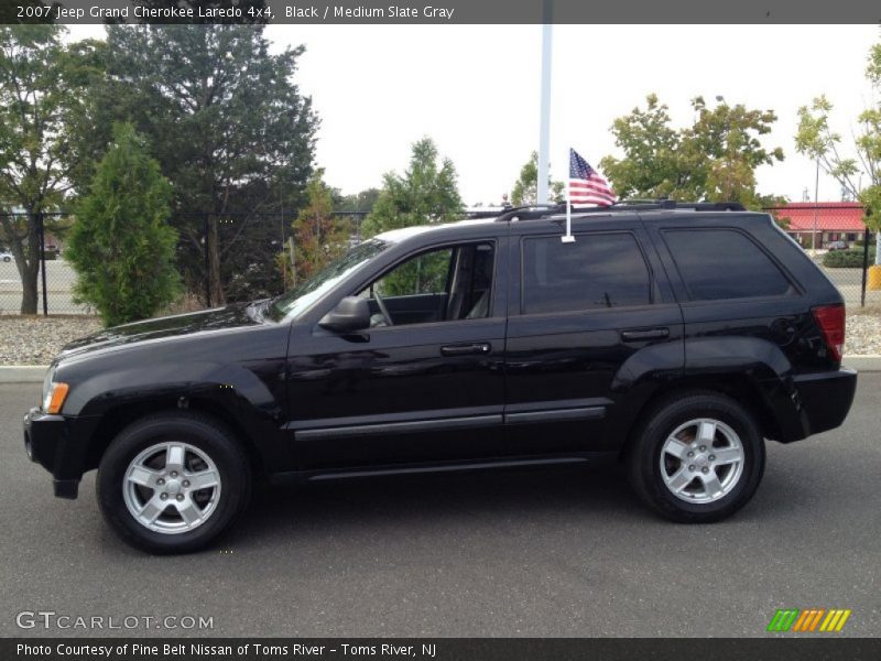 Black / Medium Slate Gray 2007 Jeep Grand Cherokee Laredo 4x4