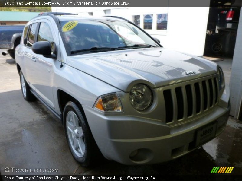 Bright Silver Metallic / Dark Slate Gray 2010 Jeep Compass Sport 4x4