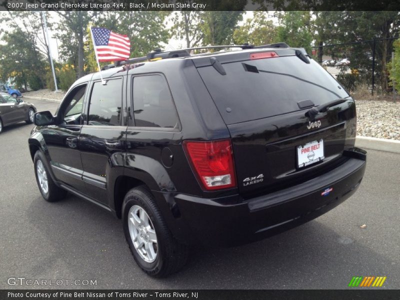 Black / Medium Slate Gray 2007 Jeep Grand Cherokee Laredo 4x4
