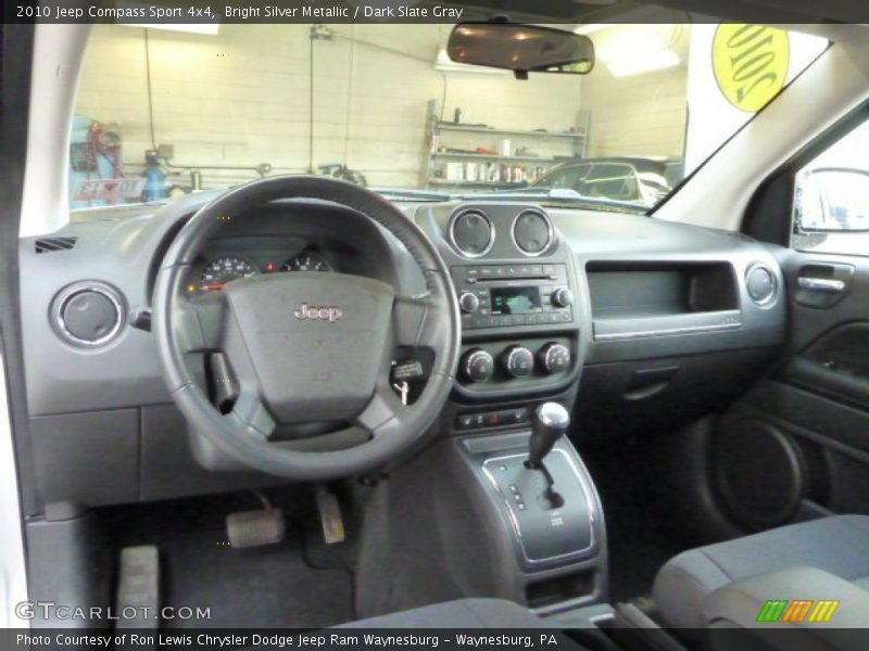 Bright Silver Metallic / Dark Slate Gray 2010 Jeep Compass Sport 4x4