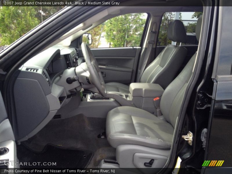 Black / Medium Slate Gray 2007 Jeep Grand Cherokee Laredo 4x4
