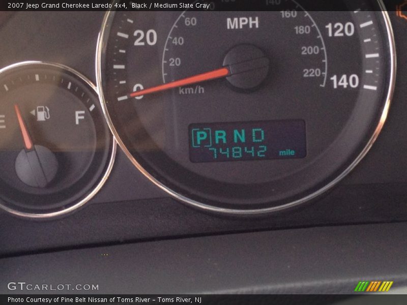 Black / Medium Slate Gray 2007 Jeep Grand Cherokee Laredo 4x4