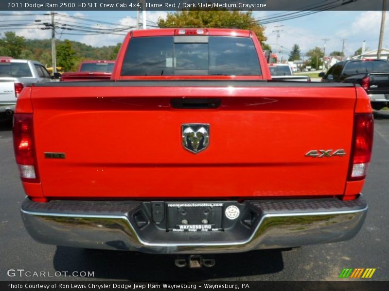 Flame Red / Dark Slate/Medium Graystone 2011 Dodge Ram 2500 HD SLT Crew Cab 4x4