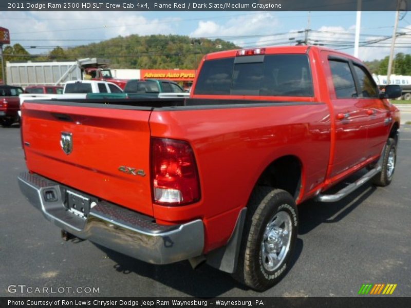 Flame Red / Dark Slate/Medium Graystone 2011 Dodge Ram 2500 HD SLT Crew Cab 4x4