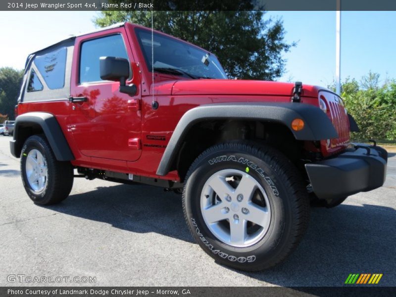 Flame Red / Black 2014 Jeep Wrangler Sport 4x4