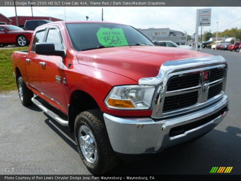 Flame Red / Dark Slate/Medium Graystone 2011 Dodge Ram 2500 HD SLT Crew Cab 4x4