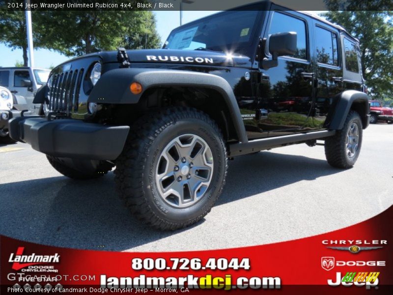 Black / Black 2014 Jeep Wrangler Unlimited Rubicon 4x4