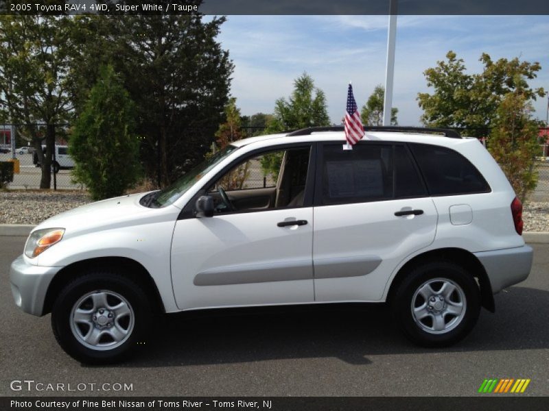 Super White / Taupe 2005 Toyota RAV4 4WD